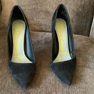 Kate & Mel Black Suede Heels